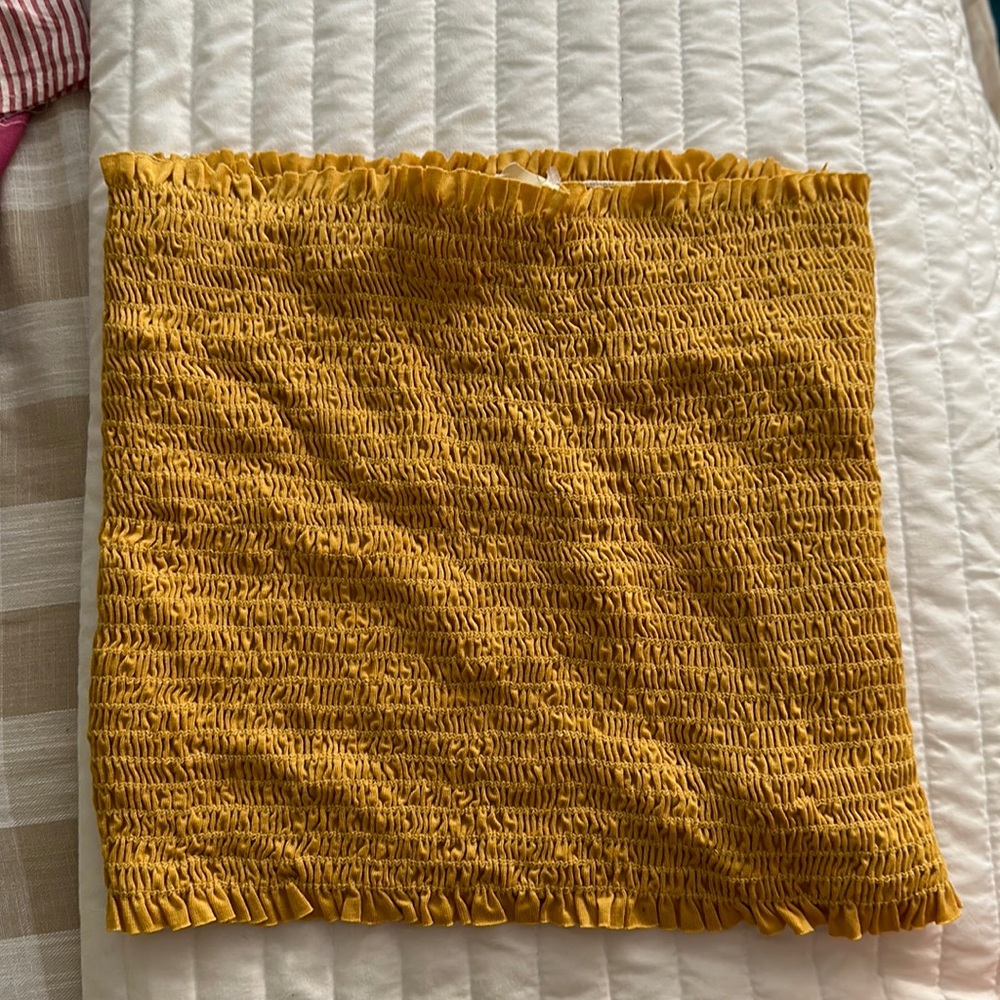 Golden Tube Top - Stretchy - Crop